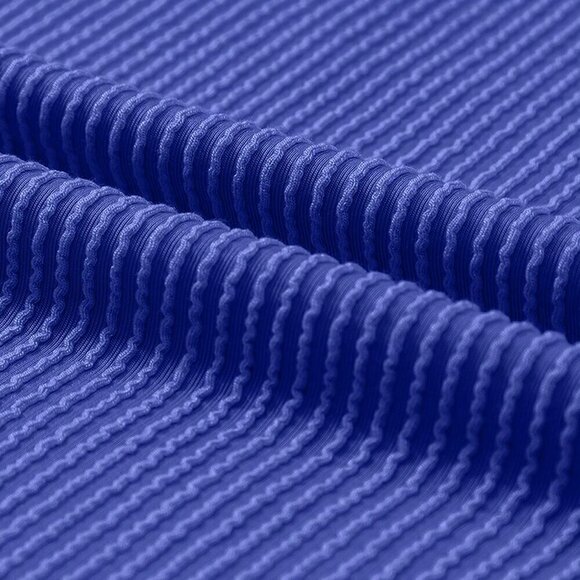 Royal Blue Casual Women's Twisted Threaded Short-Sleeved T-Shirt - Picture 8 of 8